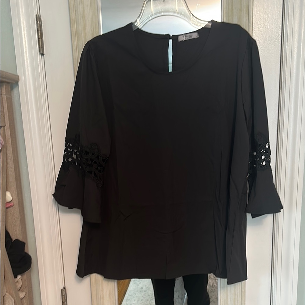 Elegant Black Women's Top